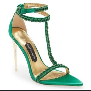 Jessica Rich Emerald Green Heels SZ 8 women’s shoes